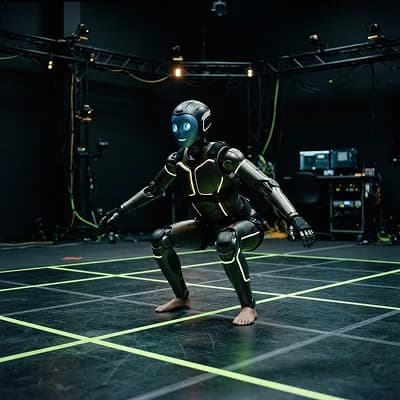 Simulated AI Trainer robot